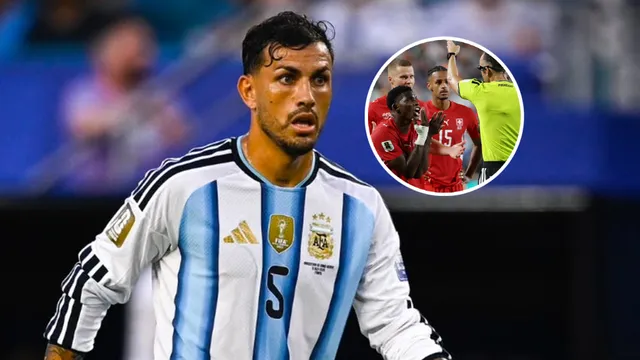 Qué dijo Leandro Paredes de la roja a Embolo: "Las reglas son las reglas"