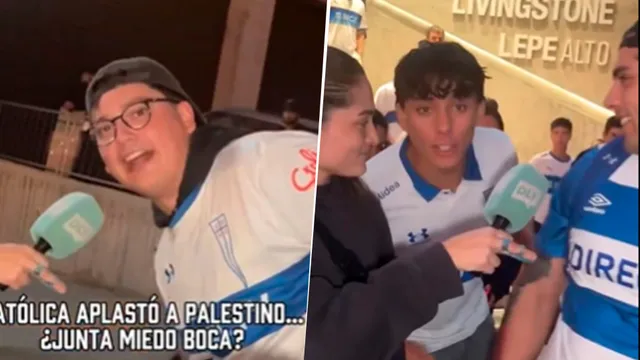 Se agrandaron: la insólita reacción de los hinchas de U. Católica antes del duelo con Boca