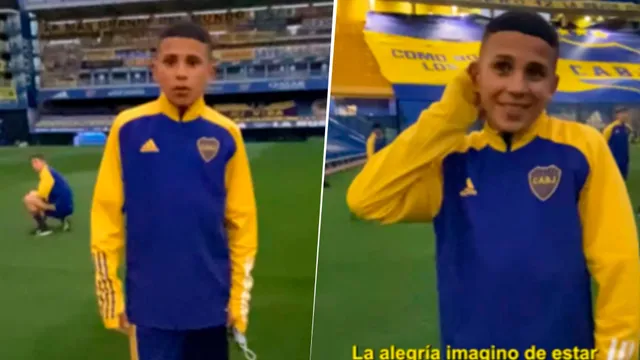 El video de un joven Flores que fue viral en el presente. 