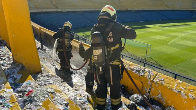 Pequeño incendio en La Bombonera tras el Boca-River: qué pasó