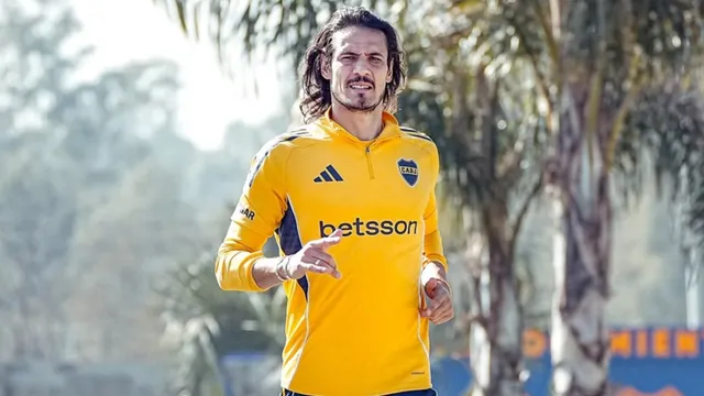 ¿En duda con Estudiantes? La noticia sobre Edinson Cavani en la vuelta a los entrenamientos