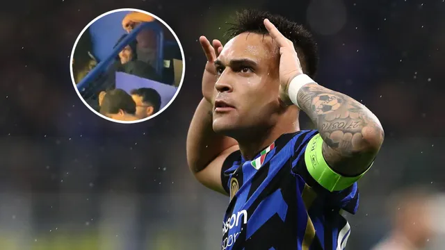 Lautaro Martínez apareció en La Bombonerita: el motivo y el cantito que le dedicaron los hinchas de Boca