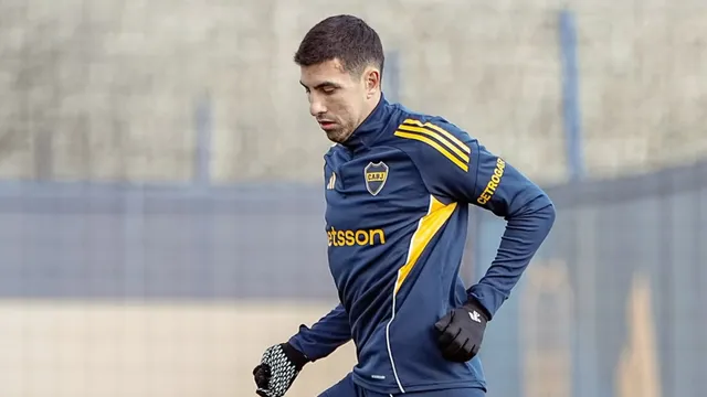 ¿No juega ante Aldosivi? Rodrigo Battaglia volvió a estar ausente en la práctica de Boca en La Bombonera