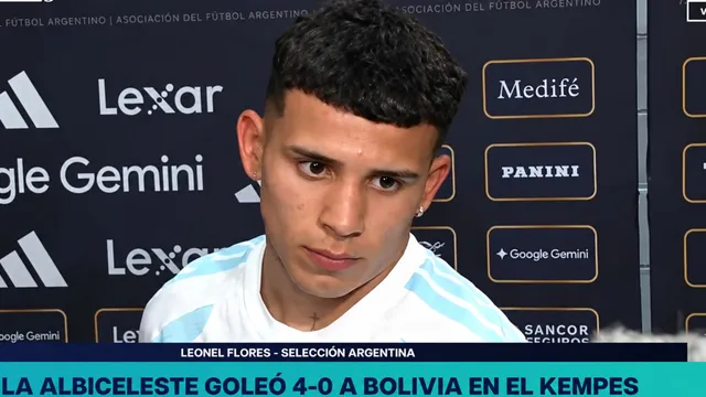 Flores habló tras su debut en la Selección Argentina. 