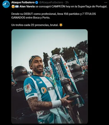 Varela, campeón. (Captura)
