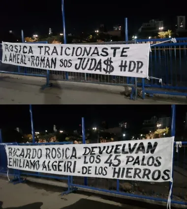 Los pasacalles contra Ricardo Rosica.