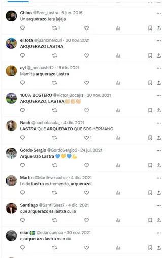 Los hinchas de Boca, ilusionados con Lastra. 