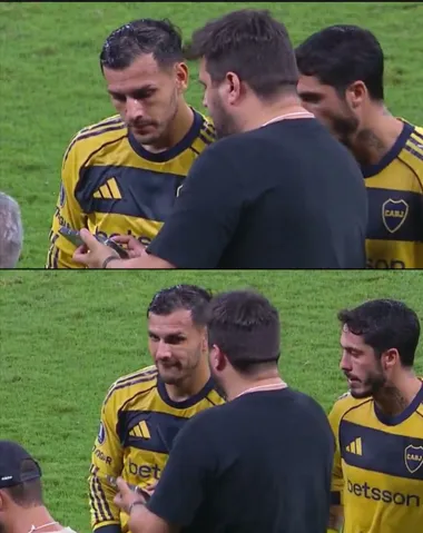 La reacción de Paredes a la roja de Bareiro. (Captura)