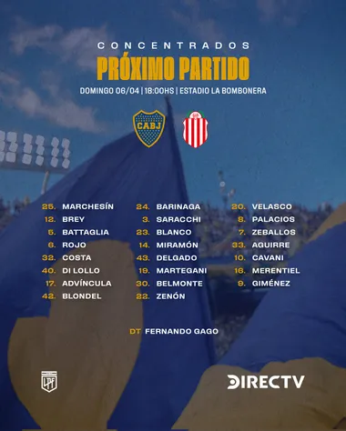 Los concentrados para el duelo con Barracas Central. (Boca Oficial)