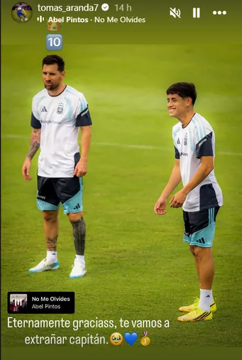 El mensaje de Aranda para Leo Messi.