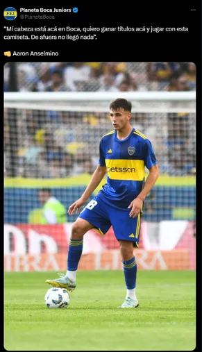 La palabra de Aaron Anselmino. 