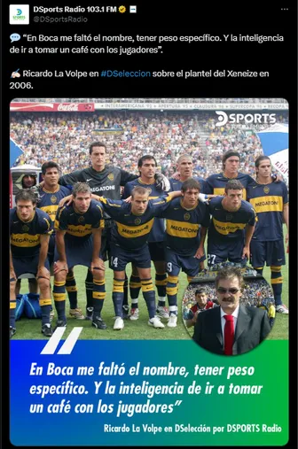 La Volpa explicó por qué fracasó en Boca. (Captura)