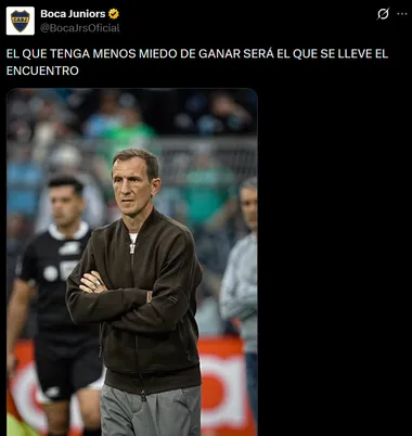 El tuit de Boca para Racing.