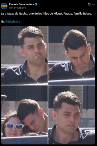 La imagen de Nacho Russo en La Bombonera.