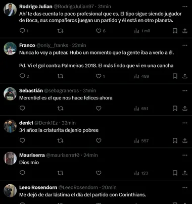 Las reacciones de los hinchas de Boca a la publicación de Darío Benedetto.