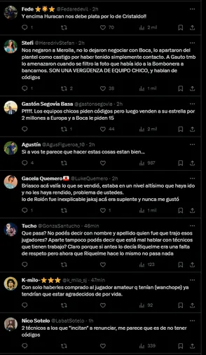 Los hinchas de Boca respondieron al enojo de los de Huracán.