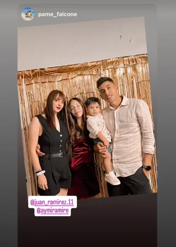 Juan Ramírez y su familia. 