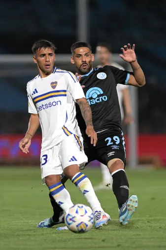 Milton Delgado, contra Belgrano. (Getty)