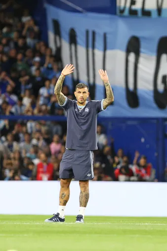 Paredes en la previa al último partido de la Selección Argentina en La Bombonera. (Getty Images)