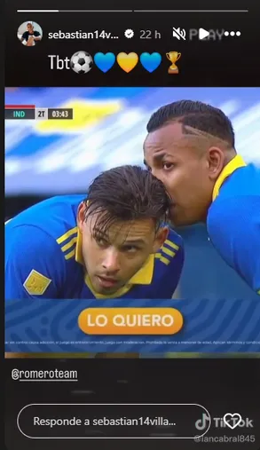 La historia que publicó Villa.