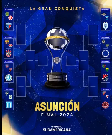 Así quedó el cuadro de la Copa Sudamericana 2024.
