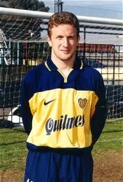 Arruabarrena como juvenil en la Primera de Boca.
