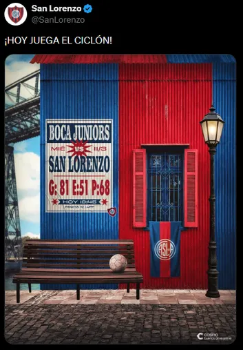 El picante posteo de San Lorenzo para Boca. 