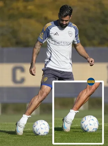 La foto de Boca con Milton Giménez como protagonista. 