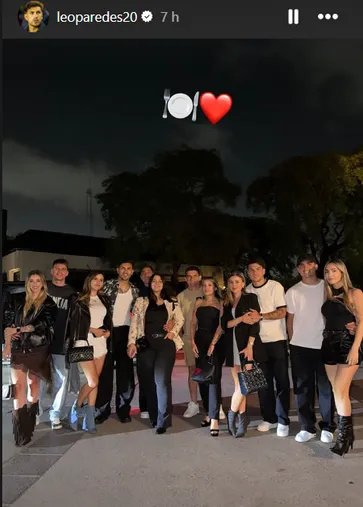 La historia de Paredes con sus compañeros. (Instagram)