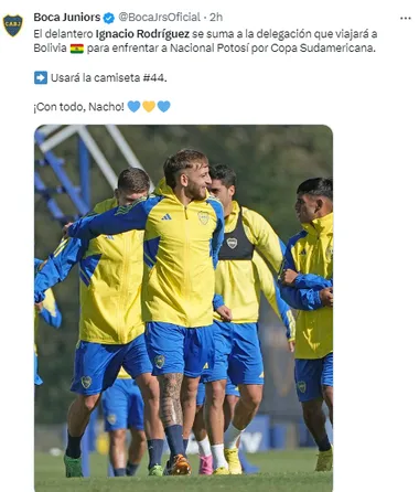 Ignacio Rodríguez se suma a la delegación. Usará la número 44. (Prensa CABJ)