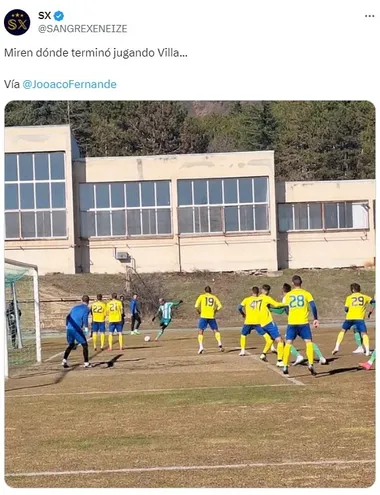 Villa jugó un amistoso con el Beroe Stara Zagora