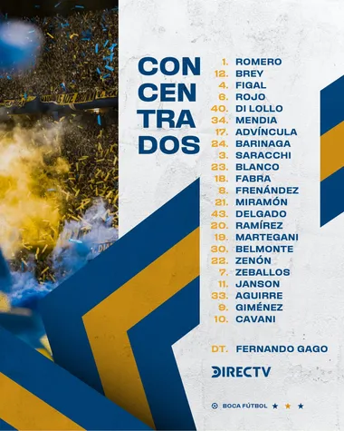 Los concentrados para el encuentro con Gimnasia. (Boca Oficial)
