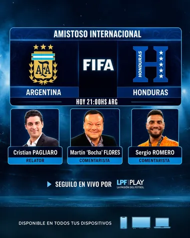Sergio Romero comentará el partido de Argentina vs. Honduras. (LPF Oficial)
