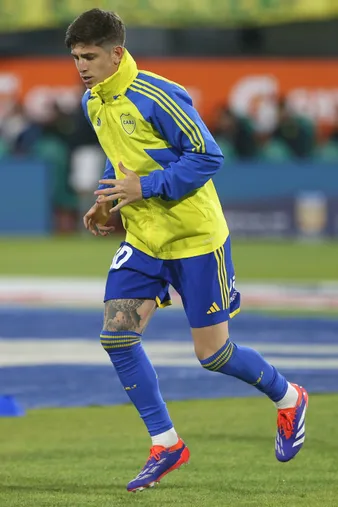 Tomás Belmonte, en su debut en Boca.