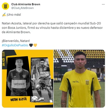 Acosta tiene nuevo equipo. (Captura)