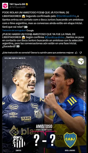 Puede haber un amistoso entre ambos. (Captura)
