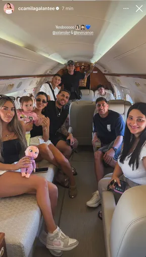 La imagen que compartió la esposa de Paredes. (Captura)
