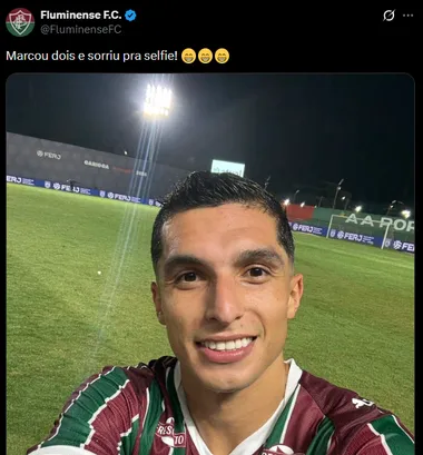 El posteo de Fluminense sobre Serna. (Captura)
