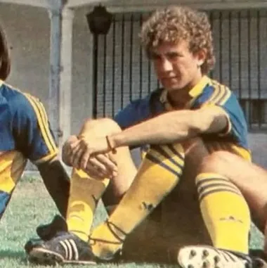 Un joven Arruabarrena en Boca.
