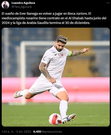 Banega quiere volver a Boca.