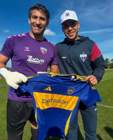 D'Angelo junto a Pol Fernández. 