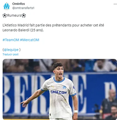 Balerdi, en el radar del Atlético Madrid.