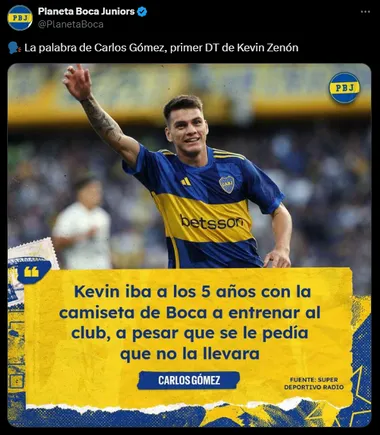 El fanatismo de Kevin Zenón por Boca