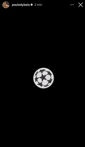 El posteo de Dybala en redes.