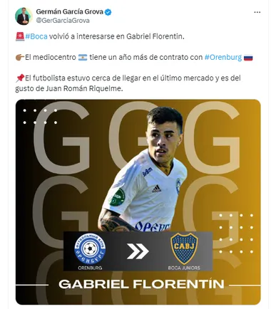 Boca va por Florentin. (German Garcia Grova)