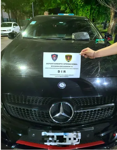 El auto de Centurión, incautado por la Justicia