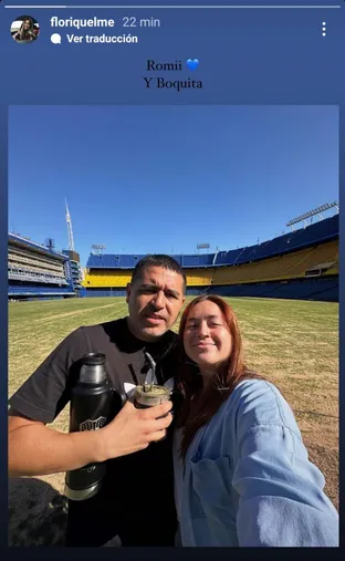 La foto viral de Juan Román Riquelme. (Captura)