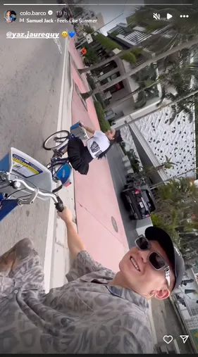 El Colo disfruta de unos días libres en Miami. (Instagram)