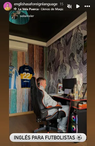 Zenón estudia inglés. (Instagram)
