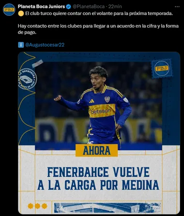 ¿Medina al Fenerbahce?